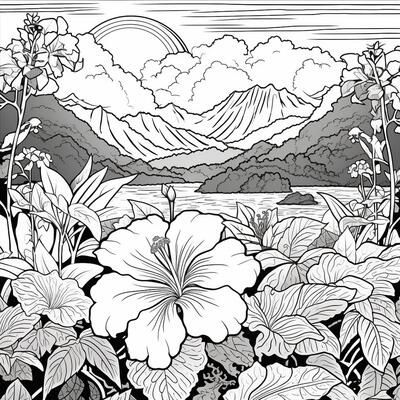Adult Coloring Pages Nature Stock - Flower Garden Coloring Pages Photo 
