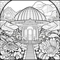 Flower Garden Coloring Pages photo