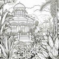 Flower Garden Coloring Pages photo