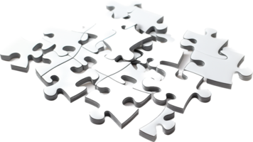 Jigsaw png with AI generated.