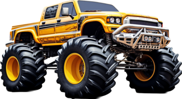 Monster truck png with AI generated.