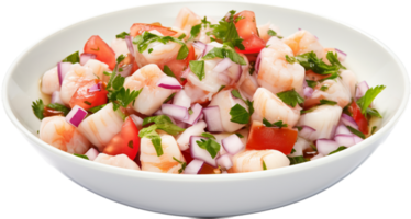 Ceviche png with AI generated.