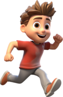 Boy is running with . png