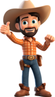 Cowboy png with AI generated.