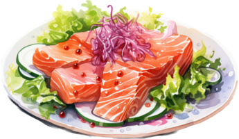 Sashimi png mit ai generiert