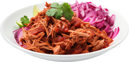 Cochinita Pibil png with AI generated.