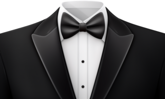 Tuxedo png with AI generated.