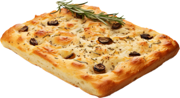 Focaccia png with AI generated.