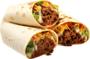 Burritos png with AI generated.