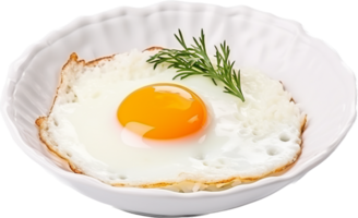 Fried egg with rice png with AI generated.