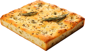 Focaccia png with AI generated.