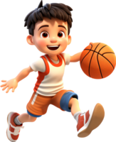 basquetebol jogador png com ai gerado.