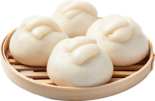 Mantou png with AI generated.
