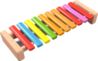 Xylophone png with AI generated.