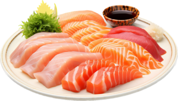 Sashimi png with AI generated