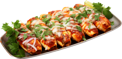 Enchiladas png with AI generated.