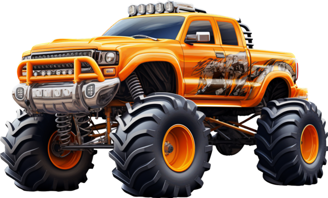 monster truck cartoon ai generate 25860247 PNG