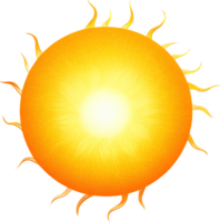 Sun png with AI generated.