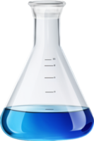 Laboratory flask png with AI generated.