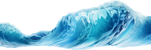 Wave png with AI generated.