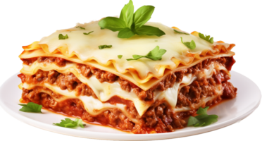 Lasagna png with AI generated.