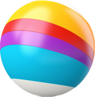 Beach ball png with AI generated.