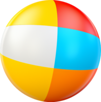 Beach ball png with AI generated.