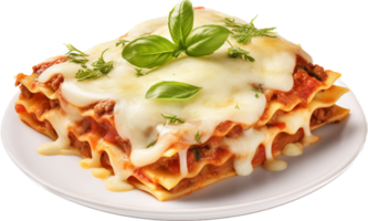 Lasagna png with AI generated.