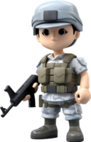 Soldier png with AI generated.