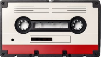 Cassette tape png with AI generated.