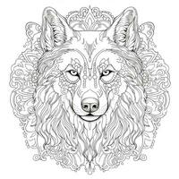 Mandala Dog Coloring Pages photo