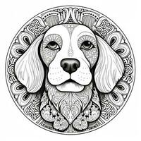 Mandala Dog Coloring Pages photo