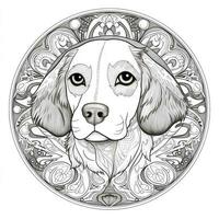 Mandala Dog Coloring Pages photo