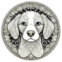 Mandala Dog Coloring Pages photo