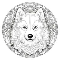 Mandala Dog Coloring Pages photo