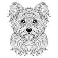 Mandala Dog Coloring Pages photo