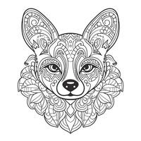 Mandala Dog Coloring Pages photo