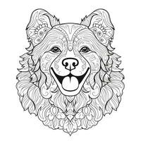 Mandala Dog Coloring Pages photo