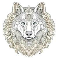 Mandala Dog Coloring Pages photo