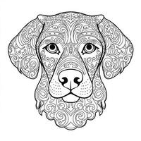 Mandala Dog Coloring Pages photo