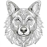 Mandala Dog Coloring Pages photo