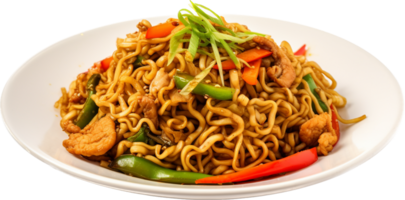 Mie goreng png with AI generated.