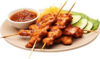 Satay png with AI generated.