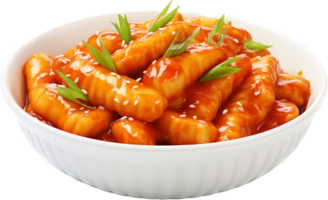 Tteokbokki png with AI generated.