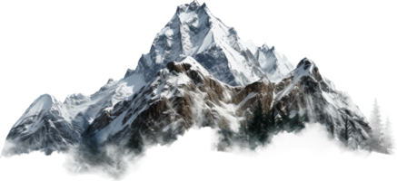 Mountain png with AI generated.