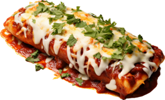 Enchiladas png with AI generated.
