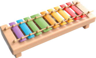 Xylophone png with AI generated.