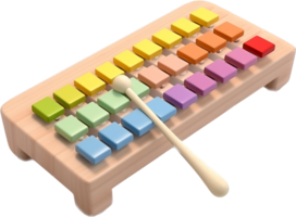 Xylophone png with AI generated.