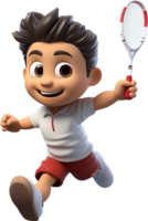 badminton jogador png com ai gerado.