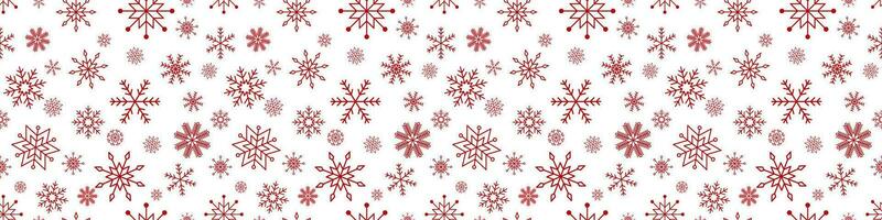 Seamless pattern. Christmas abstract background from a snowflake on white. Vector illustration